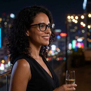 Saint Laurent SLM121 001 Eyeglasses Black 54mm Cat Eye Frame